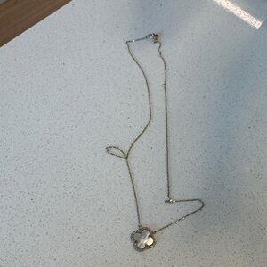 Delicate Gold Clover Pendant Necklace - Women's Jewelry